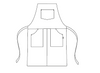 AVENTAL COWBOY - Suspensórios não incluídos-RAG-Tailors-Fardas-e-Uniformes-Vestuario-Pro
