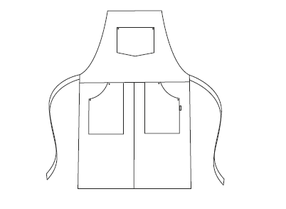 AVENTAL COWBOY - Suspensórios não incluídos-RAG-Tailors-Fardas-e-Uniformes-Vestuario-Pro