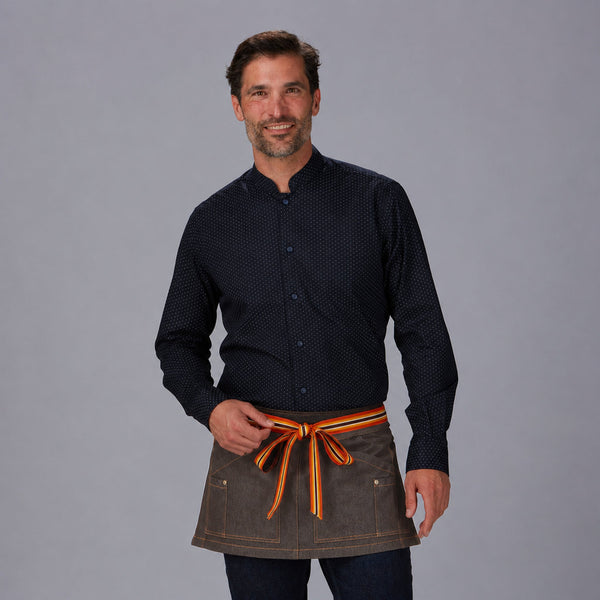 AVENTAL CURTO SARAH-Denim Castanho - 822-Único-RAG-Tailors-Fardas-e-Uniformes-Vestuario-Pro