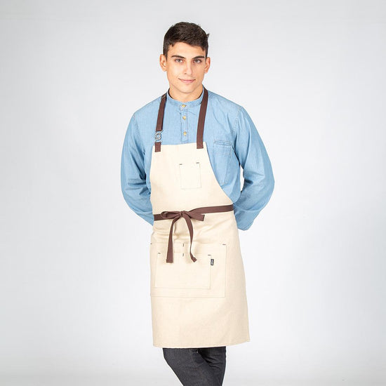 AVENTAL FILIPE-Bege-Único-RAG-Tailors-Fardas-e-Uniformes-Vestuario-Pro
