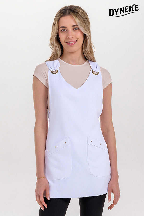 Avental Branco com Anéis Dourados-Branca - 570-Único-RAG-Tailors-Fardas-e-Uniformes-Vestuario-Pro