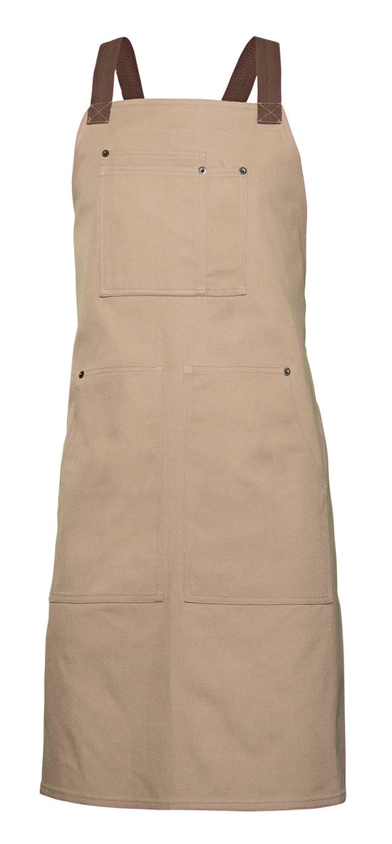 Avental Canvas de Peito-Beje-Único-RAG-Tailors-Fardas-e-Uniformes-Vestuario-Pro