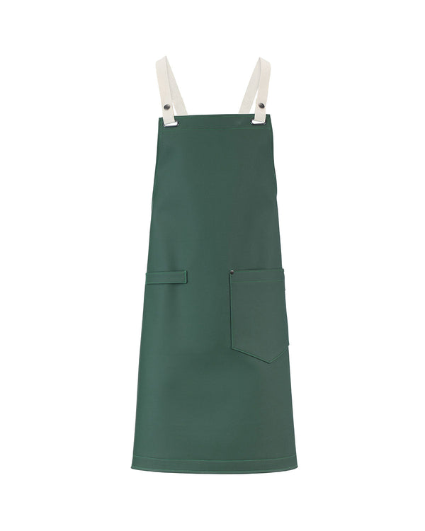 Avental Cruzado Eco-Pele-Verde Floresta com Alça Natura-Único-RAG-Tailors-Fardas-e-Uniformes-Vestuario-Pro