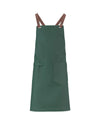 Avental Cruzado Eco-Pele-Verde Floresta com Alça Pele-Único-RAG-Tailors-Fardas-e-Uniformes-Vestuario-Pro