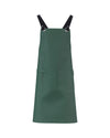 Avental Cruzado Eco-Pele-Verde Floresta com Alça Preta-Único-RAG-Tailors-Fardas-e-Uniformes-Vestuario-Pro