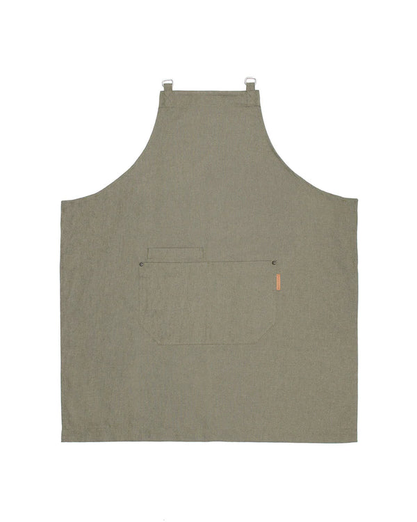 Avental Cruzado Melbourne em ganga-Green Denim-Sem Tira-Único-RAG-Tailors-Fardas-e-Uniformes-Vestuario-Pro