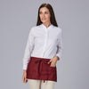 Avental Curto com Bolso 30x60 cm em Sarja de Poliéster-Granate-607-Único-RAG-Tailors-Fardas-e-Uniformes-Vestuario-Pro