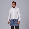 Avental Curto com Bolsos Tipo Carteira em Sarja Reciclada 35x67 cm-Azulina-103-Único-RAG-Tailors-Fardas-e-Uniformes-Vestuario-Pro
