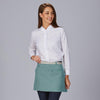 Avental Curto com Contrastes de Espiga 35x67 cm-Verde Água-155-UD-RAG-Tailors-Fardas-e-Uniformes-Vestuario-Pro