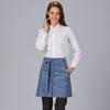 Avental Curto com Rebordos em Sarja Reciclada 50x74 cm-Azulina-103-UD-RAG-Tailors-Fardas-e-Uniformes-Vestuario-Pro