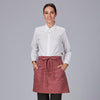 Avental Curto com Rebordos em Sarja Reciclada 50x74 cm-Bordeux-112-UD-RAG-Tailors-Fardas-e-Uniformes-Vestuario-Pro