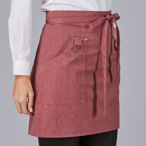 Avental Curto com Rebordos em Sarja Reciclada 50x74 cm-RAG-Tailors-Fardas-e-Uniformes-Vestuario-Pro