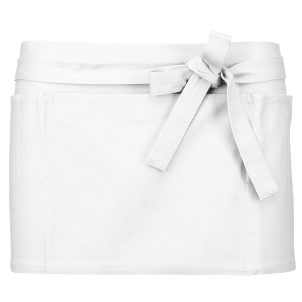 Avental Curto de Barman-Branco-Único-RAG-Tailors-Fardas-e-Uniformes-Vestuario-Pro