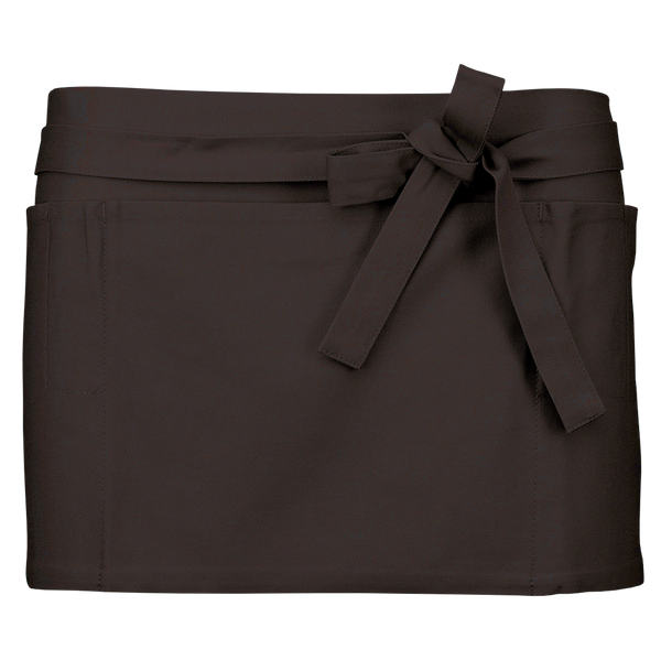 Avental Curto de Barman-Chocolate-Único-RAG-Tailors-Fardas-e-Uniformes-Vestuario-Pro