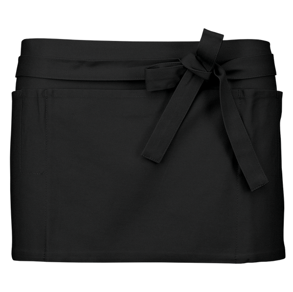 Avental Curto de Barman-Preto-Único-RAG-Tailors-Fardas-e-Uniformes-Vestuario-Pro