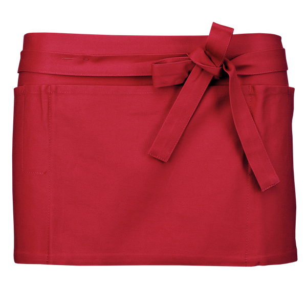 Avental Curto de Barman-Vermelho-Único-RAG-Tailors-Fardas-e-Uniformes-Vestuario-Pro