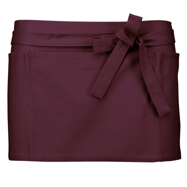 Avental Curto de Barman-Vinho-Único-RAG-Tailors-Fardas-e-Uniformes-Vestuario-Pro