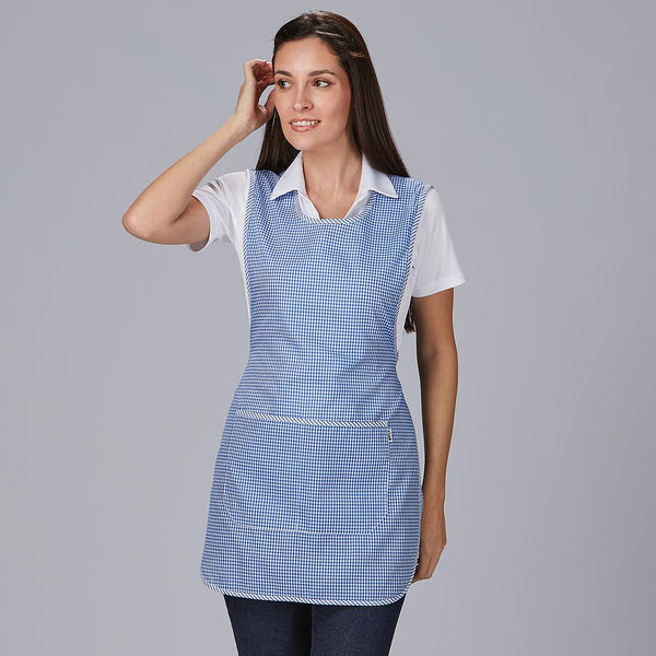 Avental Duplo Colores Básico-Único-VICHY AZULINA - 203-RAG-Tailors-Fardas-e-Uniformes-Vestuario-Pro