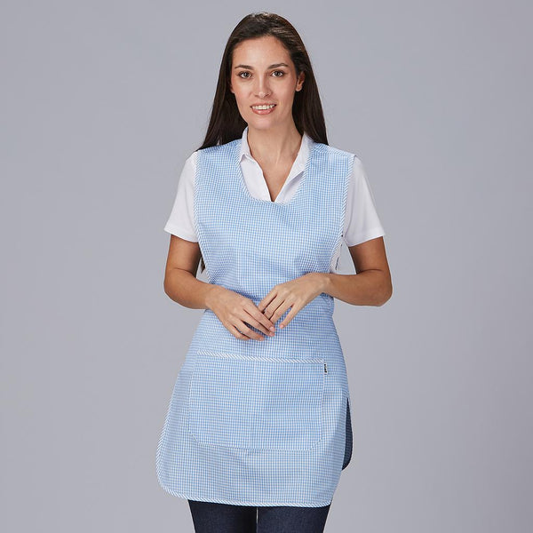 Avental Duplo Colores Básico-Único-VICHY CELESTE - 204-RAG-Tailors-Fardas-e-Uniformes-Vestuario-Pro