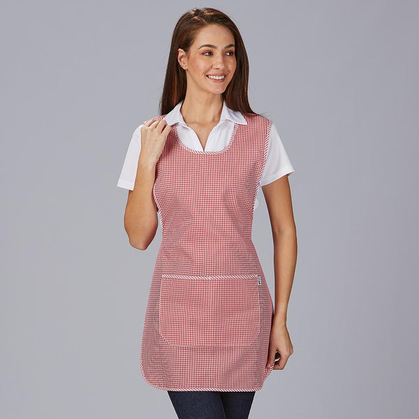 Avental Duplo Colores Básico-Único-VICHY VERMELHO - 206-RAG-Tailors-Fardas-e-Uniformes-Vestuario-Pro
