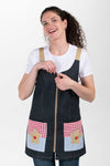 Avental Educadora Texano Flor-RAG-Tailors-Fardas-e-Uniformes-Vestuario-Pro