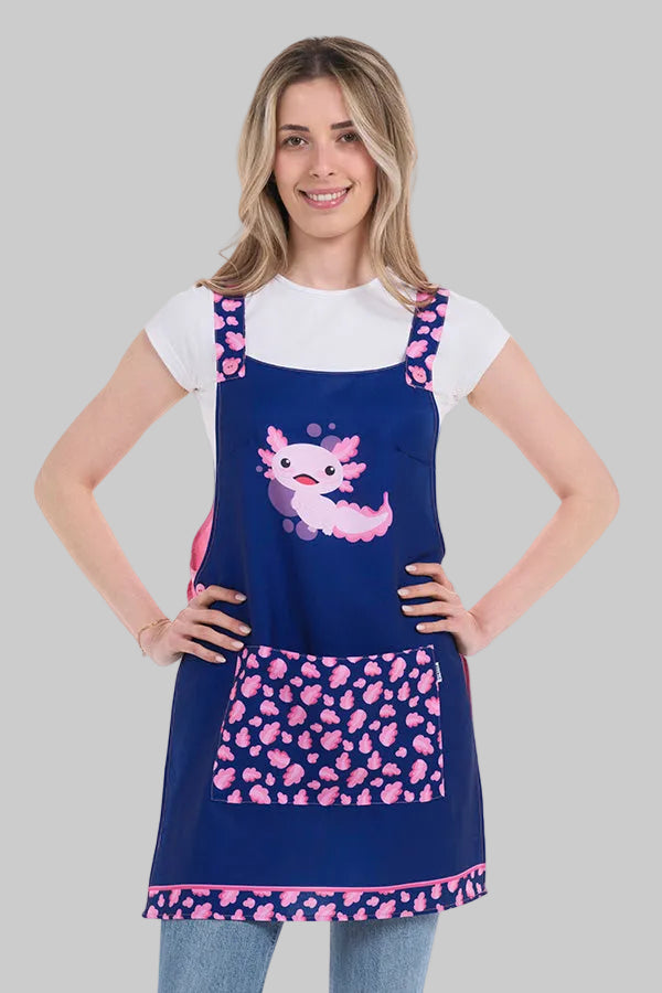 Avental Educadora com Dragão Rosa-Azul Marinho-UNICA-RAG-Tailors-Fardas-e-Uniformes-Vestuario-Pro