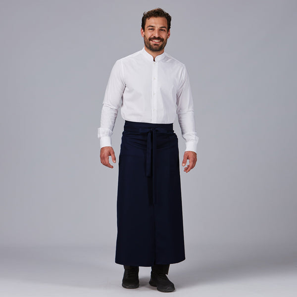 Avental Francês Aberto em Sarja de Poliéster 90x110 cm-Azul Marinho - 596-UD-RAG-Tailors-Fardas-e-Uniformes-Vestuario-Pro