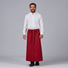 Avental Francês Aberto em Sarja de Poliéster 90x110 cm-Bordô - 607-UD-RAG-Tailors-Fardas-e-Uniformes-Vestuario-Pro