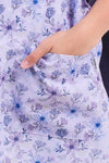 Avental Lilás com estampado de flores para educadora-RAG-Tailors-Fardas-e-Uniformes-Vestuario-Pro