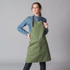 Avental MIKE com tira de couro-Verde Musgo-Único-RAG-Tailors-Fardas-e-Uniformes-Vestuario-Pro