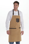 Avental Ocre Combi Peitilho e Curto-Ocre - 324-Único-RAG-Tailors-Fardas-e-Uniformes-Vestuario-Pro