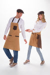 Avental Ocre Combi Peitilho e Curto-RAG-Tailors-Fardas-e-Uniformes-Vestuario-Pro