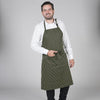 Avental Riscas com Bolso Billar-Riscas Preto / Pistacho - 725-Único-RAG-Tailors-Fardas-e-Uniformes-Vestuario-Pro