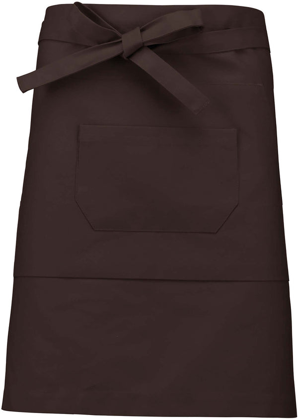 Avental Venti poliéster / algodão de comprimento Médio-Chocolate-Único-RAG-Tailors-Fardas-e-Uniformes-Vestuario-Pro