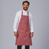 Avental com Peitilho e Reforços em Sarga Reciclada 86x74 cm-Burdeos-112-UD-RAG-Tailors-Fardas-e-Uniformes-Vestuario-Pro