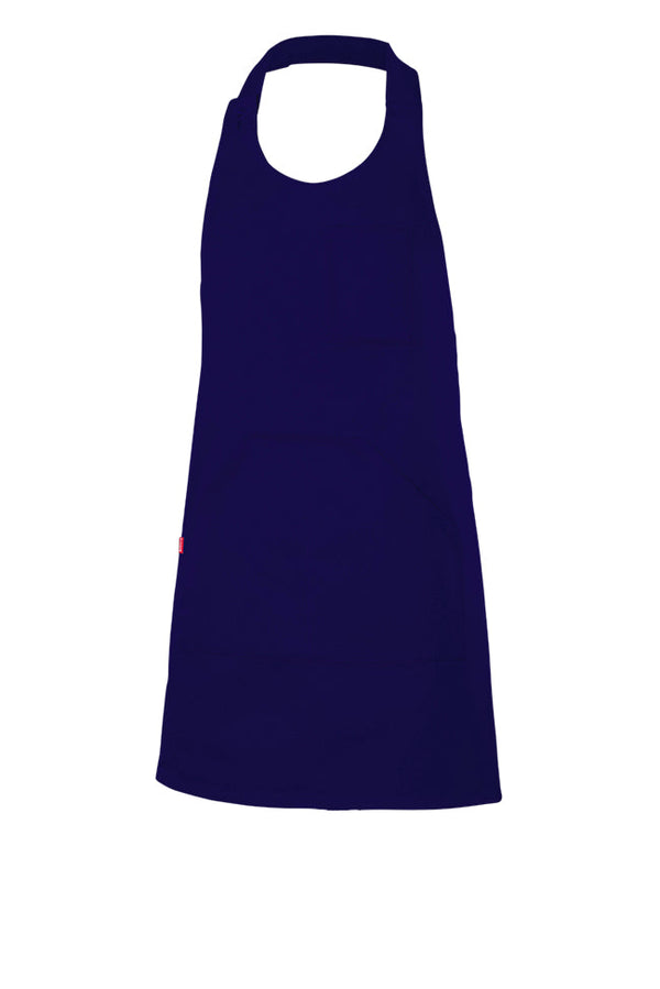 Avental com Peito Abotoado Curto-Azul-Único-RAG-Tailors-Fardas-e-Uniformes-Vestuario-Pro