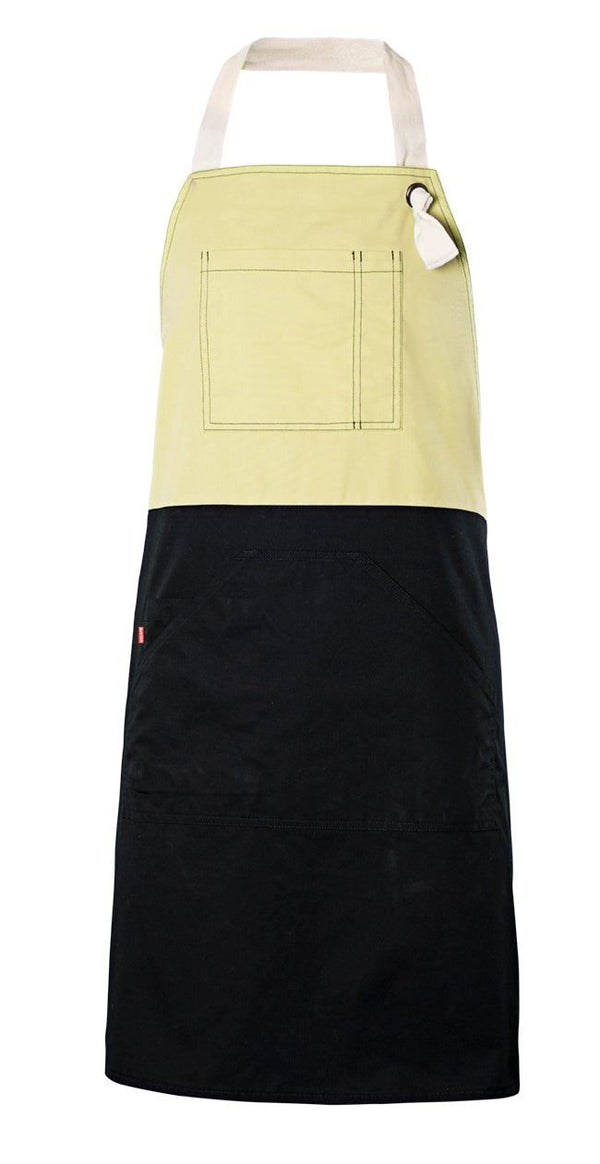 Avental com Peito Bicolor-Amarelo Claro-Único-RAG-Tailors-Fardas-e-Uniformes-Vestuario-Pro