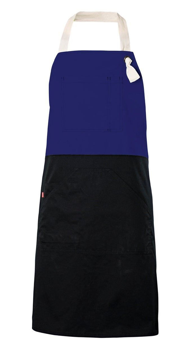 Avental com Peito Bicolor-Azul-Único-RAG-Tailors-Fardas-e-Uniformes-Vestuario-Pro