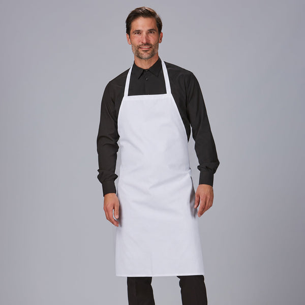 Avental com Peito Sarja 90x75 cm-Branco - 101-UD-RAG-Tailors-Fardas-e-Uniformes-Vestuario-Pro