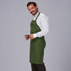 Avental com Peito Sarja 90x75 cm-Verde Garrafa - 118-UD-RAG-Tailors-Fardas-e-Uniformes-Vestuario-Pro