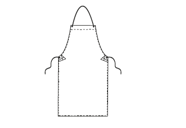 Avental com Peito em PVC e Algodão 90x70 cm-RAG-Tailors-Fardas-e-Uniformes-Vestuario-Pro