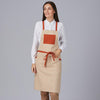 Avental com peito, bolso e fitas combinadas 88x74 cm-Camel-151-Único-RAG-Tailors-Fardas-e-Uniformes-Vestuario-Pro