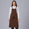 Avental de Alças Combinadas com Ilhós 88x74 cm-Chocolate-147-U-RAG-Tailors-Fardas-e-Uniformes-Vestuario-Pro