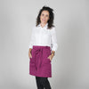 Avental de Cintura c/ Bolsos 50x75 cm em Sarja de Poliéster-Framboesa-612-Único-RAG-Tailors-Fardas-e-Uniformes-Vestuario-Pro