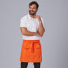 Avental de Cintura c/ Bolsos 50x75 cm em Sarja de Poliéster-Laranja-615-Único-RAG-Tailors-Fardas-e-Uniformes-Vestuario-Pro