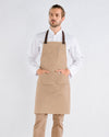 Avental de Peito Boulevard-Bege-Pele castanho-Único-RAG-Tailors-Fardas-e-Uniformes-Vestuario-Pro