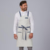Avental de Peito com Bolso e Fitas Combinadas 88x74 cm-Cinzento Claro - 173-UD-RAG-Tailors-Fardas-e-Uniformes-Vestuario-Pro