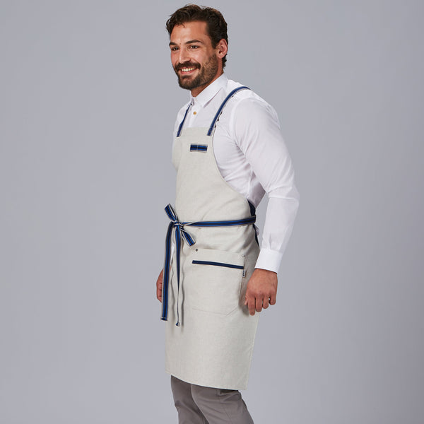 Avental de Peito com Bolso e Fitas Combinadas 88x74 cm-RAG-Tailors-Fardas-e-Uniformes-Vestuario-Pro