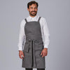Avental de Peito com Bolsos Estilo Carteira em Sarga Reciclada 88x74 cm-Preto-001-UD-RAG-Tailors-Fardas-e-Uniformes-Vestuario-Pro