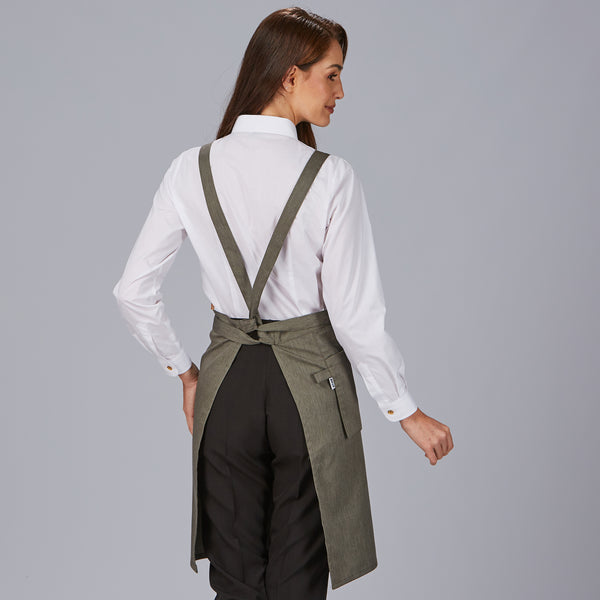 Avental de Peito com Bolsos Estilo Carteira em Sarga Reciclada 88x74 cm-RAG-Tailors-Fardas-e-Uniformes-Vestuario-Pro